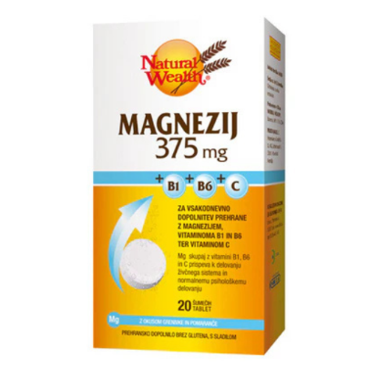 Natural Wealth Magnezij 375 mg