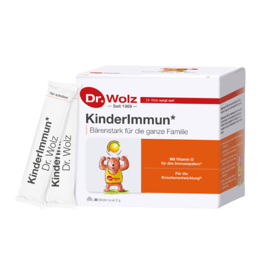 Dr. Wolz KinderImmun, 30 vrečk – prašek za imunski sistem otrok