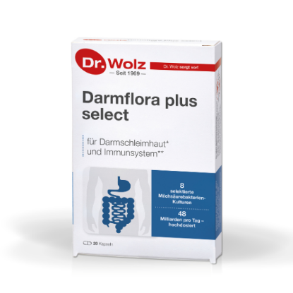 Dr. Wolz Darmflora plus select, 20 kapsul – mlečnokislinske bakterije za črevesje in imunski sistem