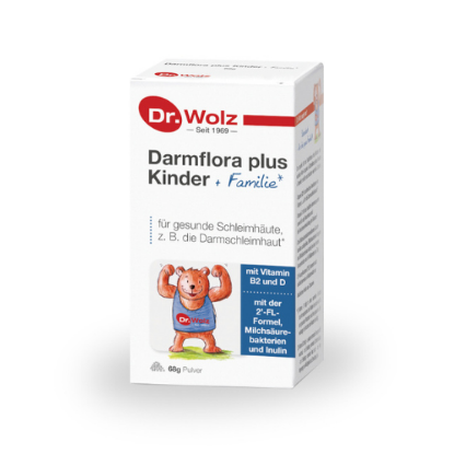 Darmflora plus Kinder Familie Dr. Wolz mlečnokislinske bakterije 68 g