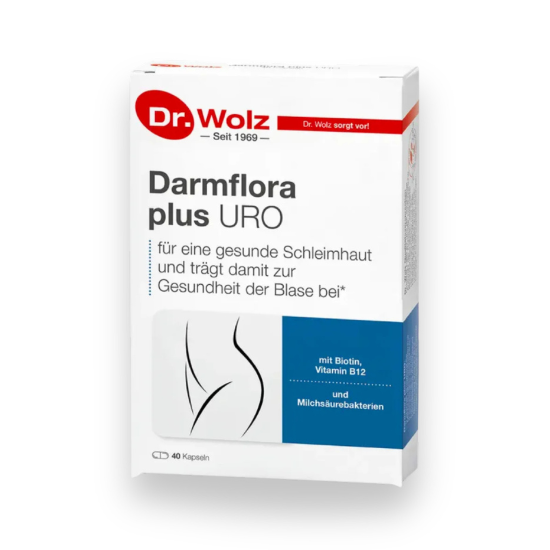 Darmflora plus URO Dr. Wolz mlečnokislinske bakterije 40 kapsul