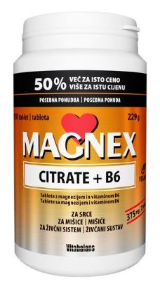 Magnex Citrat 375mg+B6 150 tablet