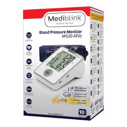 Mediblink Merilnik krvnega tlaka, M520 AFib, pakiranje