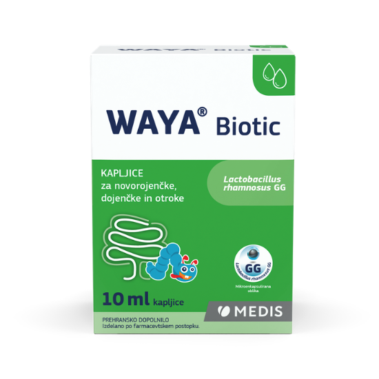 WAYA Biotic kapljice za novorojenčke, dojenčke in otroke, 10 ml