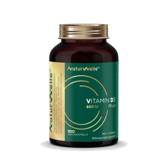 Vitamin D3 Naturwelle, 100 mehkih kapsul